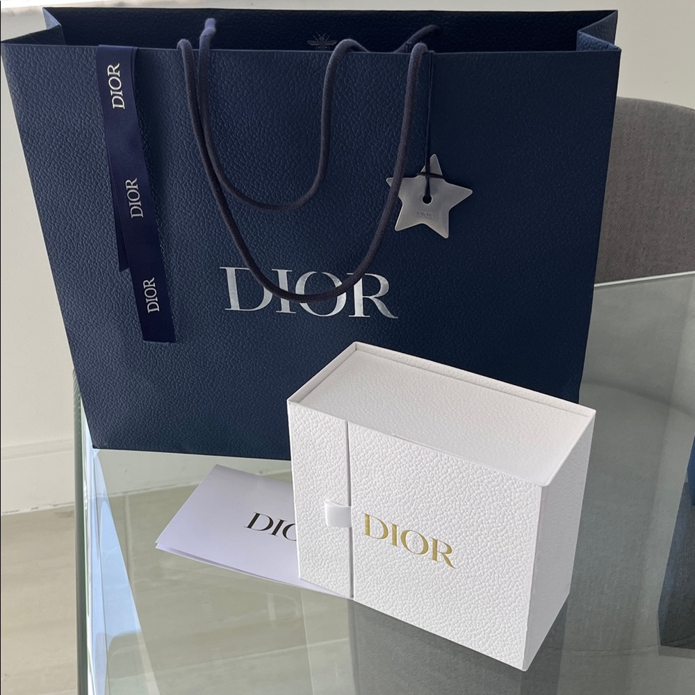 Dior Midnight Blue Bag with Pristine White Box